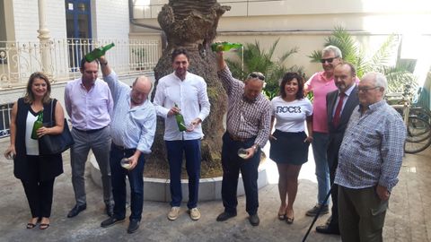 Presentaci�n de la 28 edici�n de la Fiesta de la Sidra Natural de Gij�n, ayer.Presentaci�n de la 28 edici�n de la Fiesta de la Sidra Natural de Gij�n, ayer