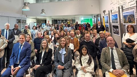 Fabiola Garc&iacute;a en su encuentro con la colectividad gallega en&nbsp;Montevideo