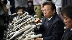 El presidente del fabricante nip�n de veh�culos Mitsubishi Motors, Tetsuro Aikawa