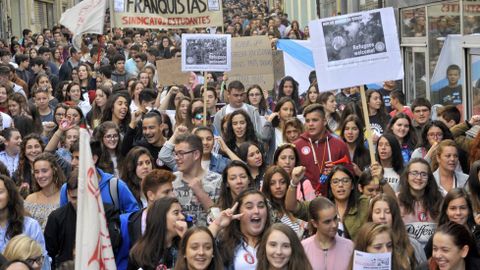 Manifestaci�n en Ferrol