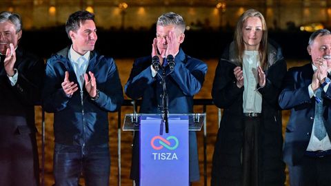 Peter Magyar, ganador de las elecciones en Hungr�a.