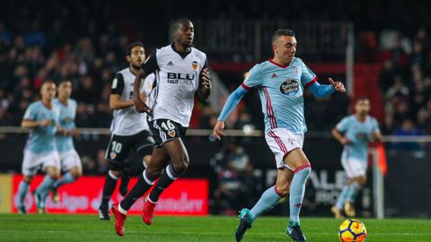 Valencia-Celta (2-1) en Primera el 9 de diciembre del 2017.