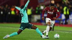 Adama Traor�, durante un partido la temporada pasada.