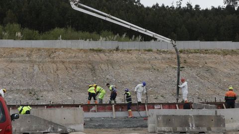 El empalme con el eje atl�ntico, a la altura del pol�gono de V�o, es una infraestructura clave para la conexi�n ferroviaria de Langosteira