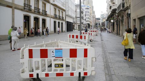 Obras en la calle Compostela