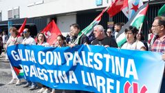 Concentraci�n de apoyo a los sanitarios de Palestina en el Chuac (A Coru�a)