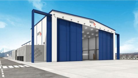 Imagen promocional del hangar en Son Sant Joan en la página web de SEM