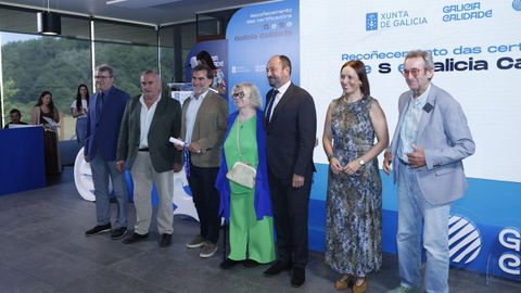 Asistentes al acto organizado para entregar las certificaciones de Galicia Calidad