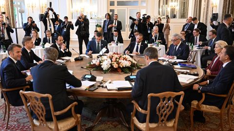 Los miembros de la cumbre euromediterrnea.