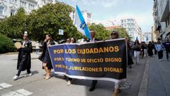 Protesta de los abogados de oficio el pasado mes de junio en A Coru�a.
