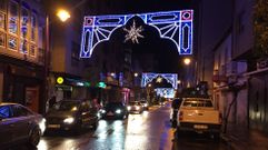 La iluminaci�n navide�a de O Barco, encendida anoche