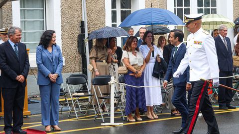 Momento de la llegada del alcalde al acto celebrado en A Gra�a