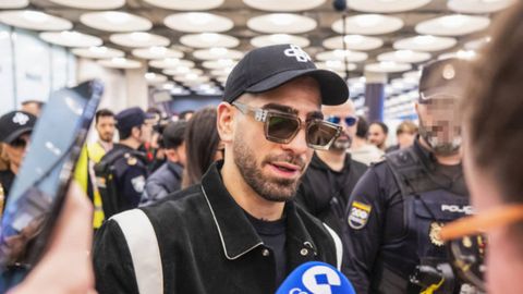 Ilia Topuria.El luchador Ilia Topuria en el aeropuerto