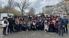 Delegaci�n de barbanzanos que viajaron hasta Xinzo de Limia