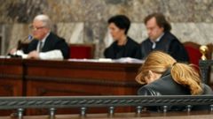 Roc�o Gestal en uno de los juicios celebrados por el crimen de su suegra