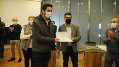 El delegado de la Xunta, en la entrega de diplomas de un taller de empleo en Castro Caldelas