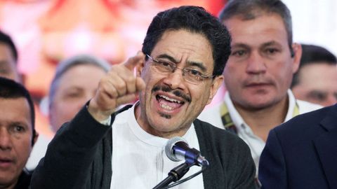El candidato izquierdista Iv�n Cepeda, del Pacto Hist�rico de Colombia