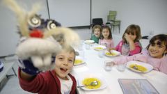 Imagen de archivo del comedor escolar del CEIP Isidro Parga Pondal de Santa Cruz, en Oleiros