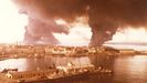 Humo negro sobre Galicia. Los efectos del fuego se vieron desde Betanzos, pero la humareda tambi�n alcanz� a Santiago. 