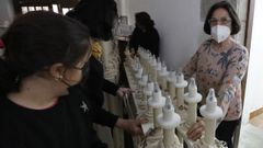 Maricarmen L�pez, Chipe, ayer en San Francisco con los preparativos de Semana Santa