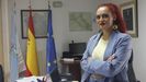 La alcaldesa de Maceda, Uxa Oviedo, en su despacho.