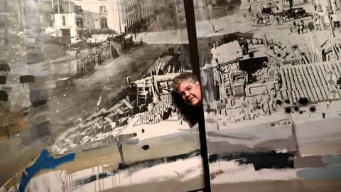 El pintor vasco Juan Ugalde, inaugura en el Museo de la Universidad de NAvarra la exposici�n �Obras P�blicas�, compuesta por 27 obras.