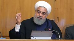 El presidente iran�, Has�n Rohan�