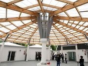 Interior del edificio del Hex�gono, que fue rehabilitado. 