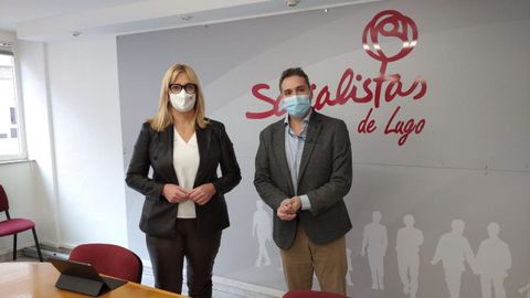 Ana Prieto y Javier Cerqueiro, diputados del PSOE por Lugo