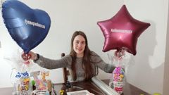 Ana P�rez, trabajando desde casa