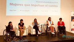 Lorena Quintas, emprendedora ourensana, en las jornadas celebradas en Madrid