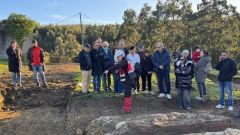 Trabajos en la fosa de La Lloba, en Castrilln.