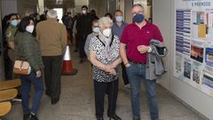 Durante la jornada de ayer se realizaron numerosas vacunaciones en el hospital de Cee