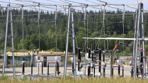 Una subestación eléctrica gallega