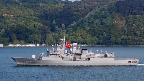 La fragata turca TCG Kemal Reis (F-247) fotografiada en Estambul el pasado mes de mayo