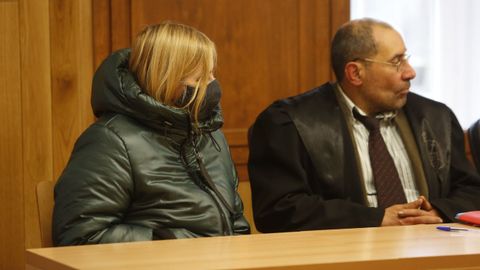 Ana Sandamil este viernes en la Audiencia de Lugo