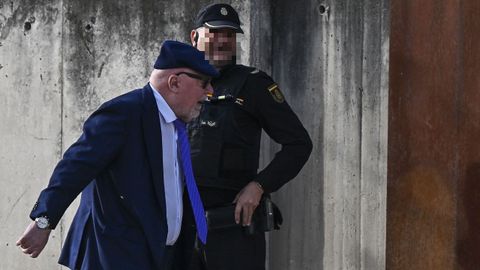 El excomisario Villarejo, entrando en la Audiencia Nacional 
