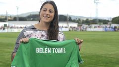 Bel�n Toimil durante un acto de reconocimiento en Mugardos