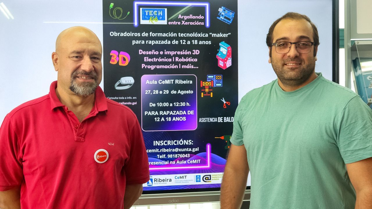 El aula CeMIT de Ribeira es una de las diez de Galicia que ofrecen el programa «Tech Kids»