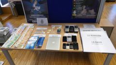 Material incautado por la Polic�a Nacional a la banda de prostituci�n.