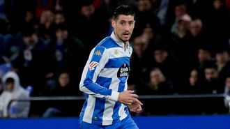 Sergio Escudero, en el partido contra el Racing de Santander