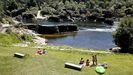 Imagen de archivo de la playa fluvial de Arbo.