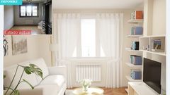 Imagen del sal�n de uno de los pisos ofertados por Liberbank en Asturias