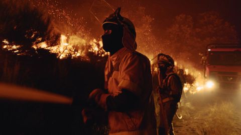 Incendio forestal en Calvos de Rand&iacute;n.