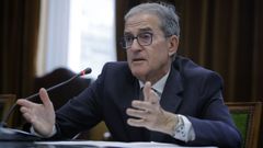 El presidente del TSXG, Jos Mara Gmez y Daz-Castroverde, este lunes en A Corua 