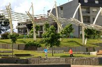 El parque tiene 7.500 metros cuadrados y est� rodeado de viviendas. 