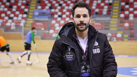 Kike Sanfiz, durante un entrenamiento del Liceo.