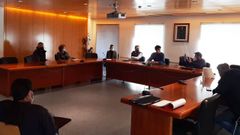 Reunin de los representantes municipales y la parte social