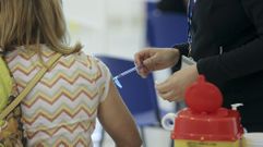Momento de la vacunaci�n masiva realizada en FIMO recientemente