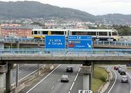Imagen de la salida de la autopista AP-9 en Freixeiro.